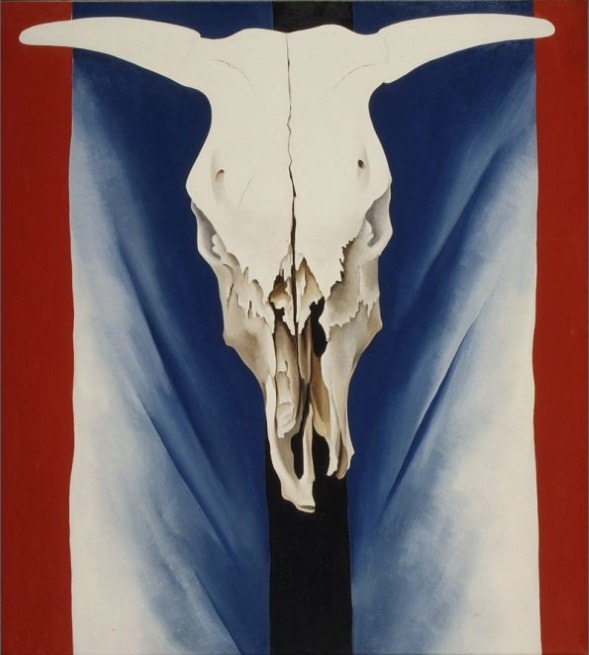 Cow's Skull: Red, White, and Blue, 1931